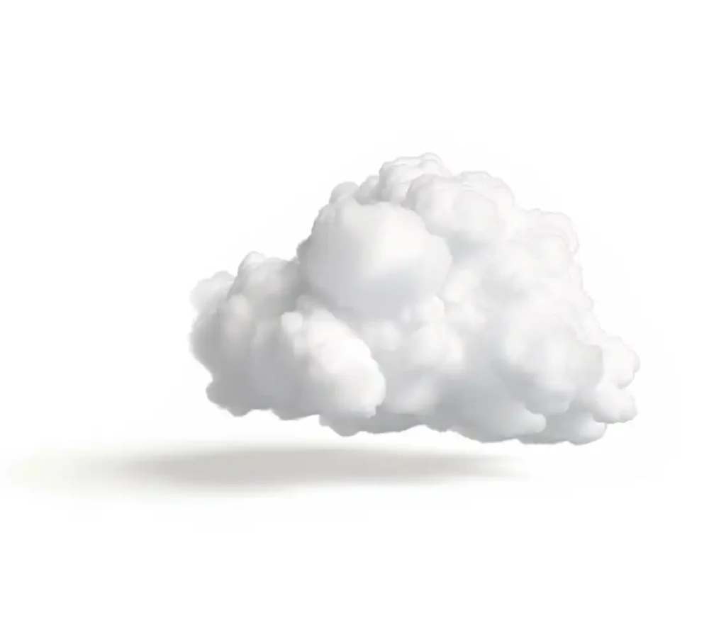 A fluffy cloud