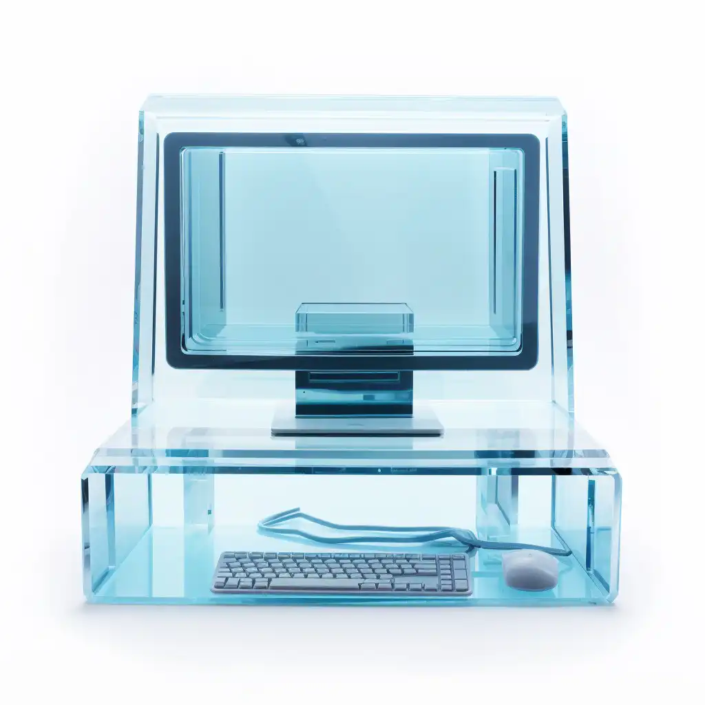 A glass computer