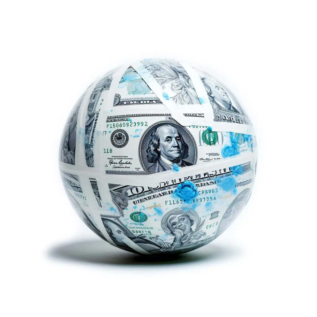 A ball of money