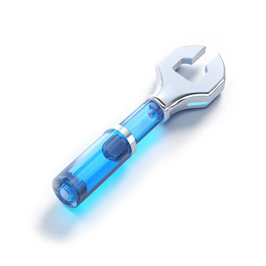 Blue wrench